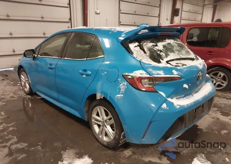 2019 Toyota Corolla Se z USA, uszkodzony, nr VIN JTNK4RBE2K3036862